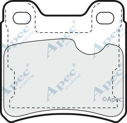APEC PAD597 - Brake Pad Set, disc brake car-mod.net