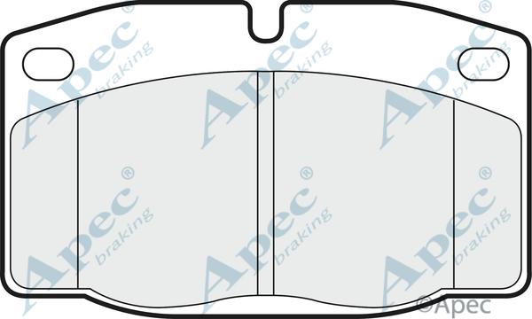 APEC PAD581 - Brake Pad Set, disc brake car-mod.net