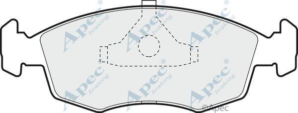APEC PAD532 - Brake Pad Set, disc brake car-mod.net