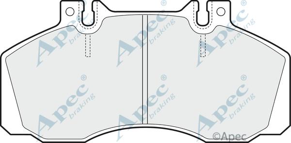 APEC PAD658 - Brake Pad Set, disc brake car-mod.net
