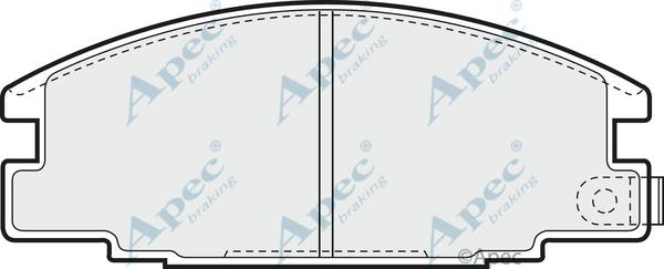 APEC PAD653 - Brake Pad Set, disc brake car-mod.net