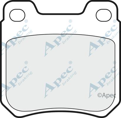APEC PAD619 - Brake Pad Set, disc brake car-mod.net