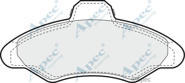 APEC PAD685 - Brake Pad Set, disc brake car-mod.net