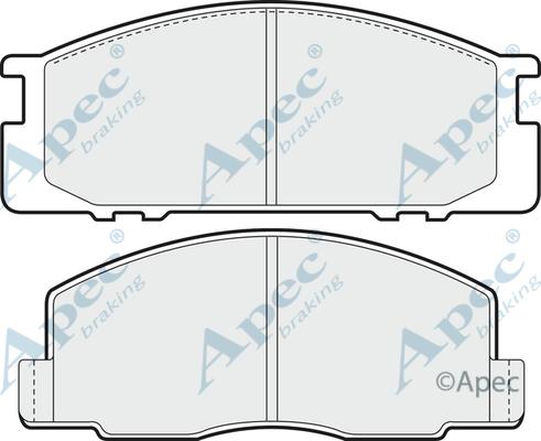 APEC PAD673 - Brake Pad Set, disc brake car-mod.net