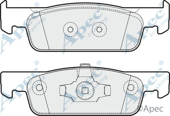 APEC PAD1944 - Brake Pad Set, disc brake car-mod.net