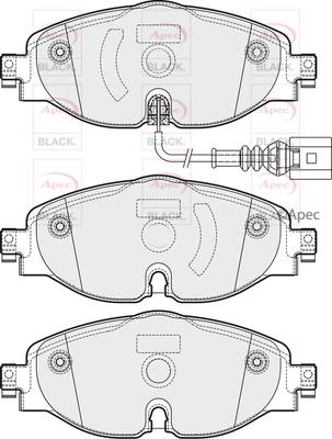APEC PAD1902B - Brake Pad Set, disc brake car-mod.net