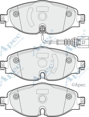 APEC PAD1902 - Brake Pad Set, disc brake car-mod.net