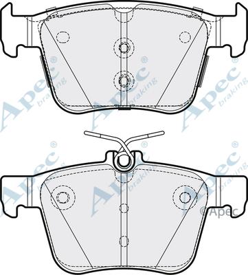 APEC PAD1934 - Brake Pad Set, disc brake car-mod.net