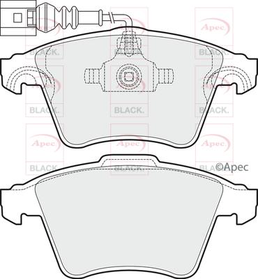 APEC PAD1496B - Brake Pad Set, disc brake car-mod.net