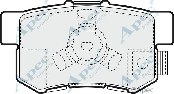 APEC PAD1457 - Brake Pad Set, disc brake car-mod.net