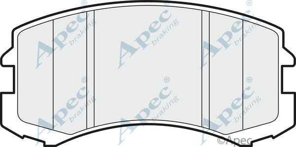 APEC PAD1461 - Brake Pad Set, disc brake car-mod.net