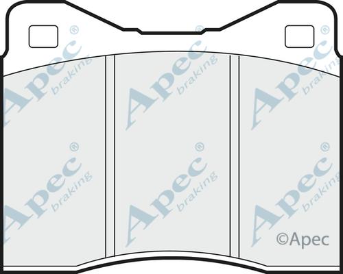 APEC PAD140 - Brake Pad Set, disc brake car-mod.net
