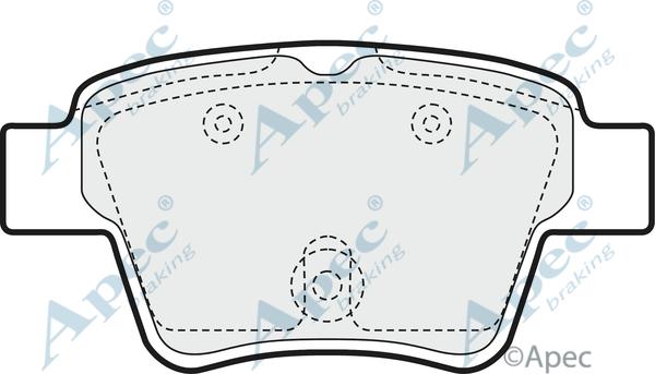 APEC PAD1433 - Brake Pad Set, disc brake car-mod.net