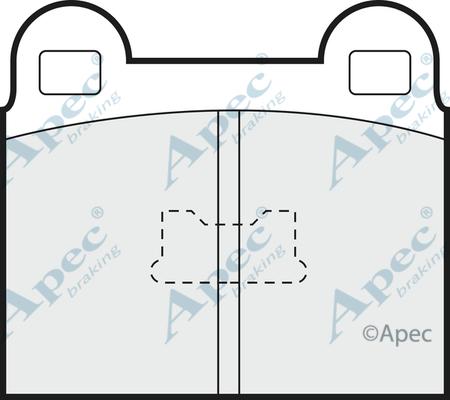APEC PAD142 - Brake Pad Set, disc brake car-mod.net