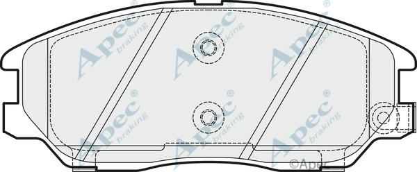 APEC PAD1507 - Brake Pad Set, disc brake car-mod.net