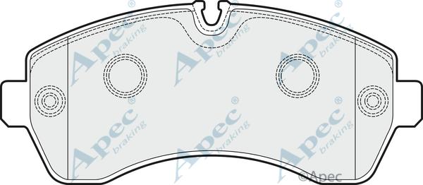 APEC PAD1514 - Brake Pad Set, disc brake car-mod.net
