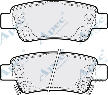 APEC PAD1583 - Brake Pad Set, disc brake car-mod.net