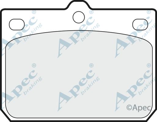 APEC PAD158 - Brake Pad Set, disc brake car-mod.net