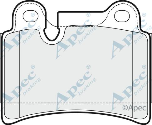 APEC PAD1523 - Brake Pad Set, disc brake car-mod.net