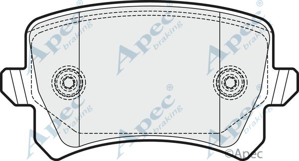 APEC PAD1654 - Brake Pad Set, disc brake car-mod.net