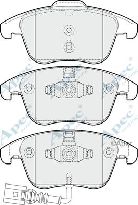 APEC PAD1653 - Brake Pad Set, disc brake car-mod.net