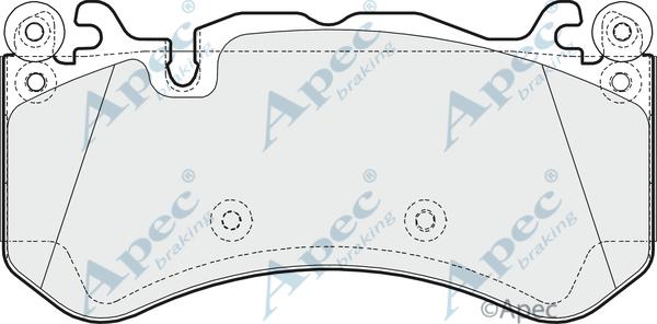 APEC PAD1616 - Brake Pad Set, disc brake car-mod.net