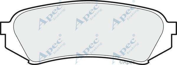 APEC PAD1099 - Brake Pad Set, disc brake car-mod.net