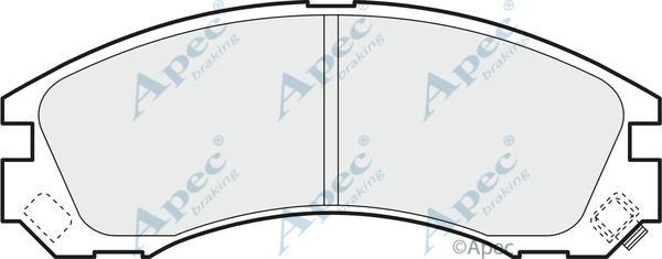 APEC PAD1091 - Brake Pad Set, disc brake car-mod.net