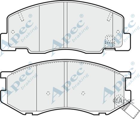 APEC PAD1004 - Brake Pad Set, disc brake car-mod.net