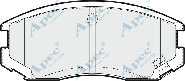 APEC PAD1072 - Brake Pad Set, disc brake car-mod.net