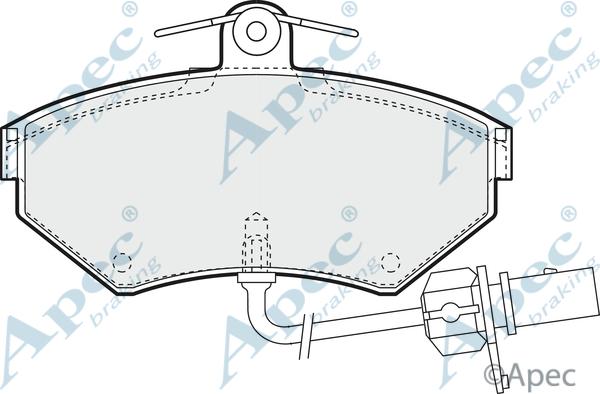 APEC PAD1152 - Brake Pad Set, disc brake car-mod.net
