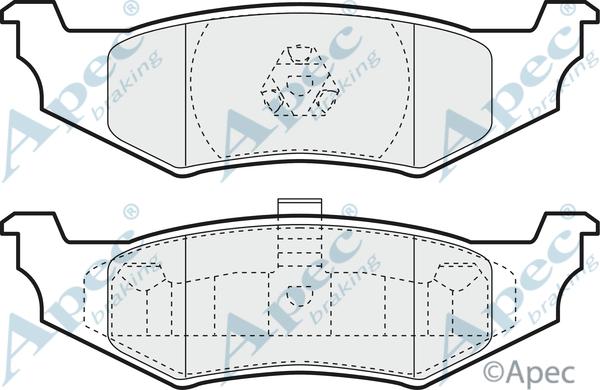 APEC PAD1169 - Brake Pad Set, disc brake car-mod.net