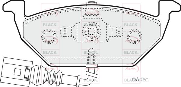 APEC PAD1109B - Brake Pad Set, disc brake car-mod.net