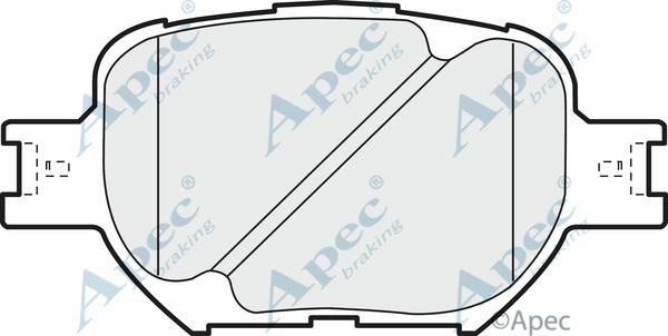 APEC PAD1180 - Brake Pad Set, disc brake car-mod.net