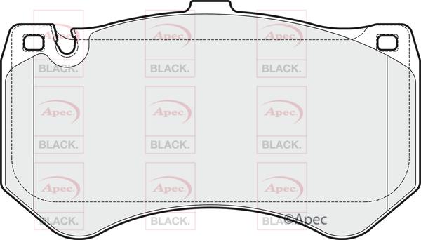APEC PAD1820B - Brake Pad Set, disc brake car-mod.net