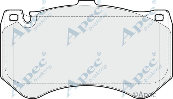 APEC PAD1820 - Brake Pad Set, disc brake car-mod.net