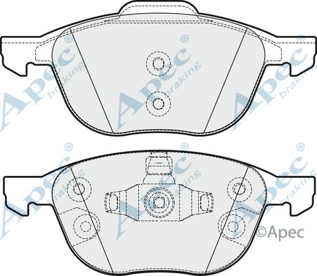 APEC PAD1821 - Brake Pad Set, disc brake car-mod.net