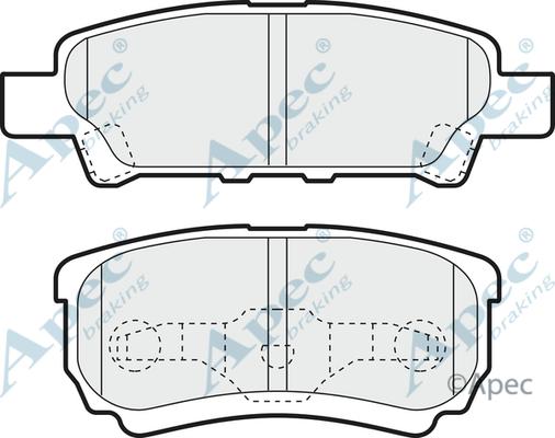 APEC PAD1390 - Brake Pad Set, disc brake car-mod.net