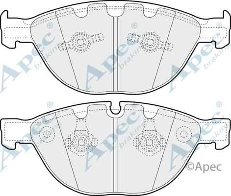 APEC PAD1353 - Brake Pad Set, disc brake car-mod.net