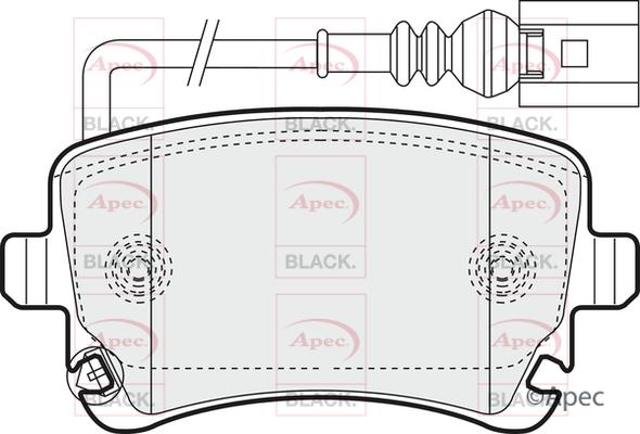 APEC PAD1352B - Brake Pad Set, disc brake car-mod.net