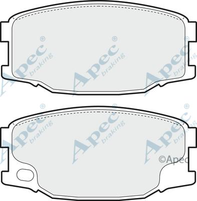 APEC PAD1361 - Brake Pad Set, disc brake car-mod.net