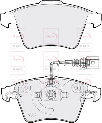 APEC PAD1336B - Brake Pad Set, disc brake car-mod.net