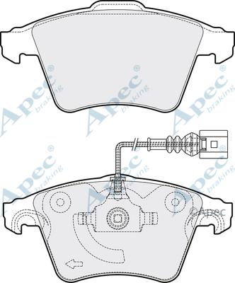 APEC PAD1336 - Brake Pad Set, disc brake car-mod.net