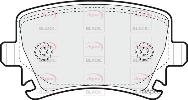 APEC PAD1324B - Brake Pad Set, disc brake car-mod.net