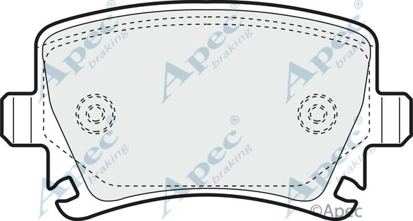 APEC PAD1324 - Brake Pad Set, disc brake car-mod.net