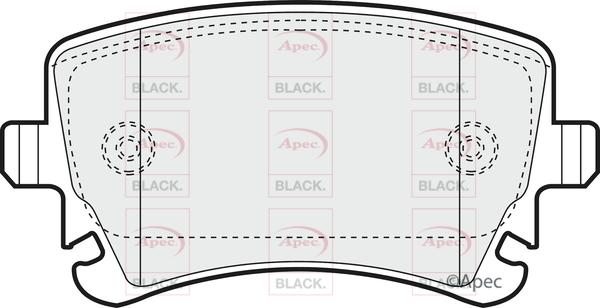 APEC PAD1298B - Brake Pad Set, disc brake car-mod.net