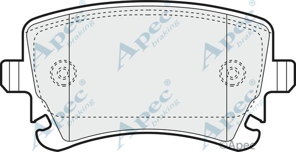 APEC PAD1298 - Brake Pad Set, disc brake car-mod.net