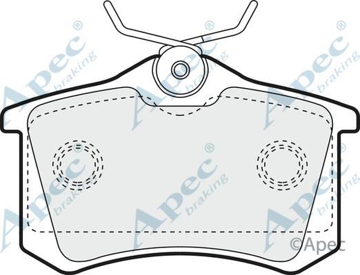 APEC PAD1256 - Brake Pad Set, disc brake car-mod.net