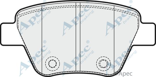 APEC PAD1751 - Brake Pad Set, disc brake car-mod.net