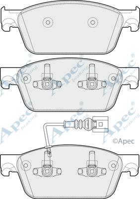 APEC PAD1782 - Brake Pad Set, disc brake car-mod.net